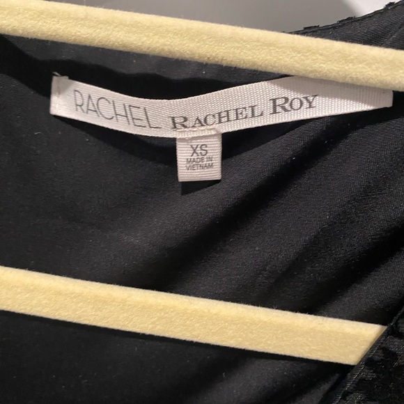 Rachel Roy Black Velvet Dress Size XS - Picture 3 of 4